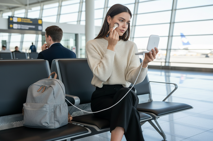 Miroir LED Portable avec Power Bank – Beauté et Recharge Partout